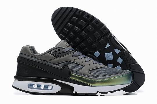 Cheap Nike Air Max BW Men's Shoes Grey Black Metal Green-36 - Click Image to Close